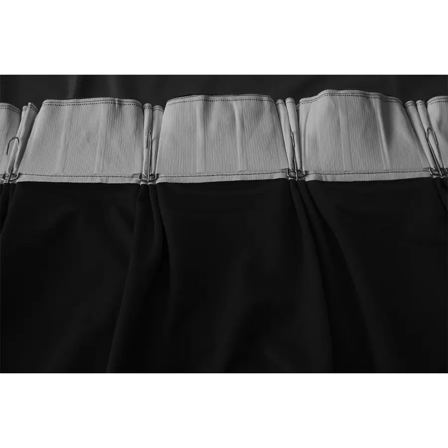 Large Thick Velvet Blockout Curtains 560x 230cm PINCH PLEAT 2 panel + Hooks Black - Home & Garden > Curtains > Curtains