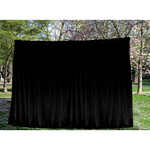 Large Thick Velvet Blockout Curtains 560x 230cm PINCH PLEAT 2 panel + Hooks Black - Home & Garden > Curtains > Curtains