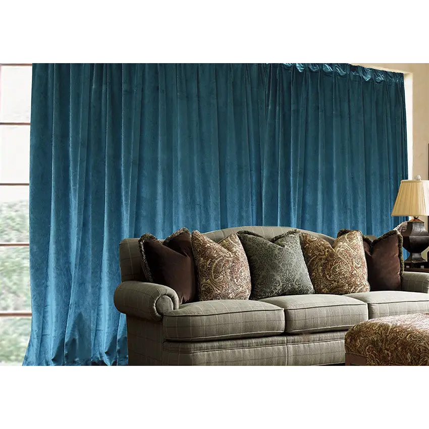 Large Thick Velvet Blockout Curtains 560x 230cm PINCH PLEAT 2 panel + 30 Hooks - Home & Garden > Curtains > Curtains &