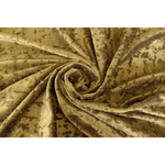 Large Thick Velvet Curtain Stunning Flocking 560x230cm + 30Hooks Gold - Home & Garden > Curtains > Curtains & Drapes