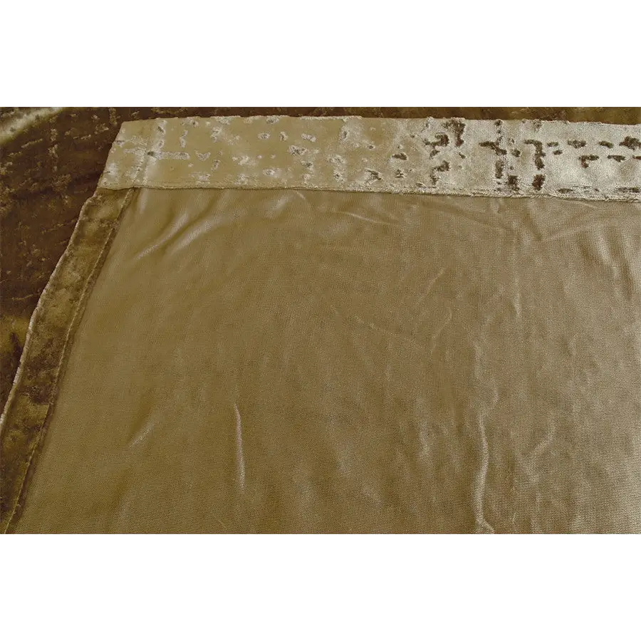Large Thick Velvet Curtain Stunning Flocking 560x230cm + 30Hooks Gold - Home & Garden > Curtains > Curtains & Drapes