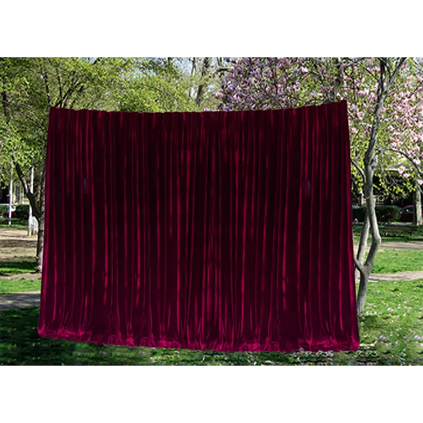 Large Thick Velvet Curtains 590x230cm with full liner 30 hooks Burgundy New - Home & Garden > Curtains > Curtains &