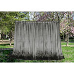 Large Thick Velvet Curtains Warp Knitted Velvet 540x270cm + Hooks Pinch Pleat Grey - Home & Garden > Curtains >
