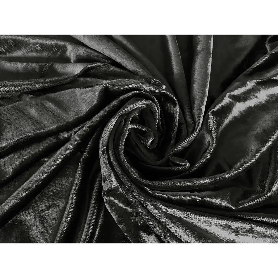 Large Thick Velvet Curtains Warp Knitted Velvet 540x270cm + Hooks Pinch Pleat Grey - Home & Garden > Curtains >