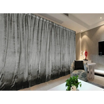 Large Thick Velvet Curtains Warp Knitted Velvet 540x270cm + Hooks Pinch Pleat Grey - Home & Garden > Curtains >