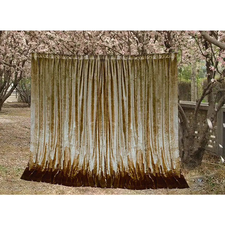Large Thick Velvet Curtains Warp Knitted Velvet 550x230cm + 30 Hooks Pinch Pleat - Home & Garden > Curtains > Curtains