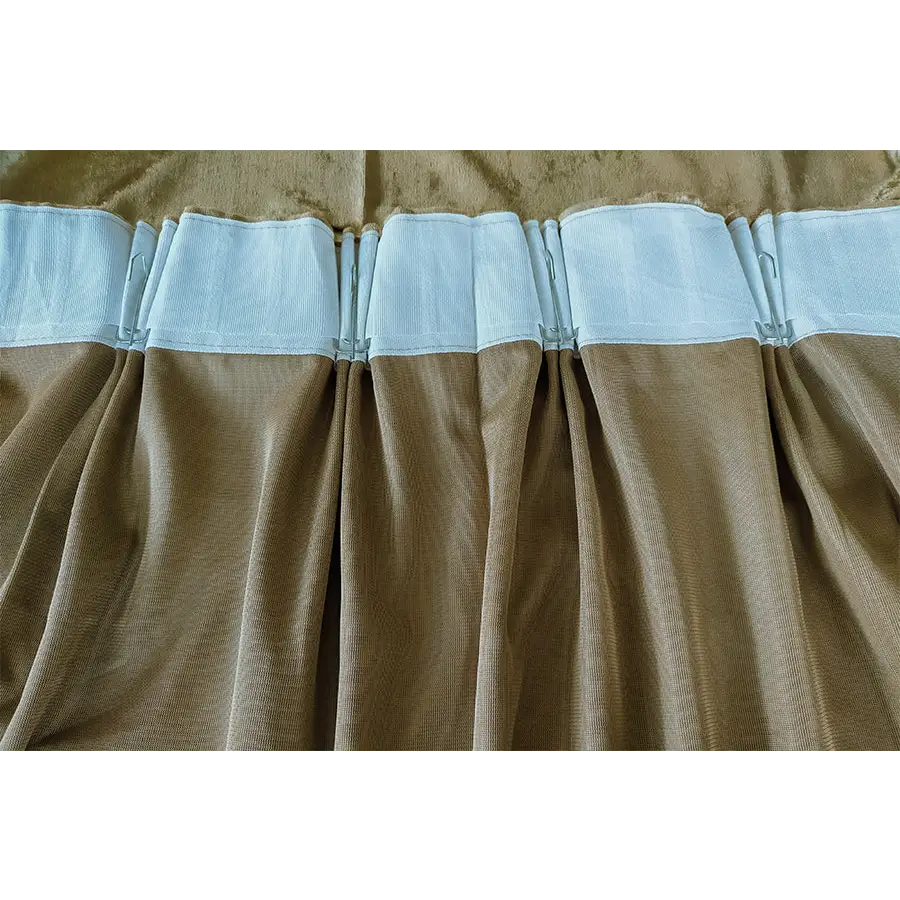 Large Thick Velvet Curtains Warp Knitted Velvet 550x230cm + 30 Hooks Pinch Pleat - Home & Garden > Curtains > Curtains