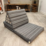 [Large] THREE FOLDS Thai Triangle Pillow Foldout Daybed TTP10Flake - Home & Garden > Decor