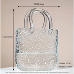 Large Tote Bubble Bag Luminous INS-Style Glass Vase Modern Minimalist Hydroponic Flower Holder Creative Desktop
