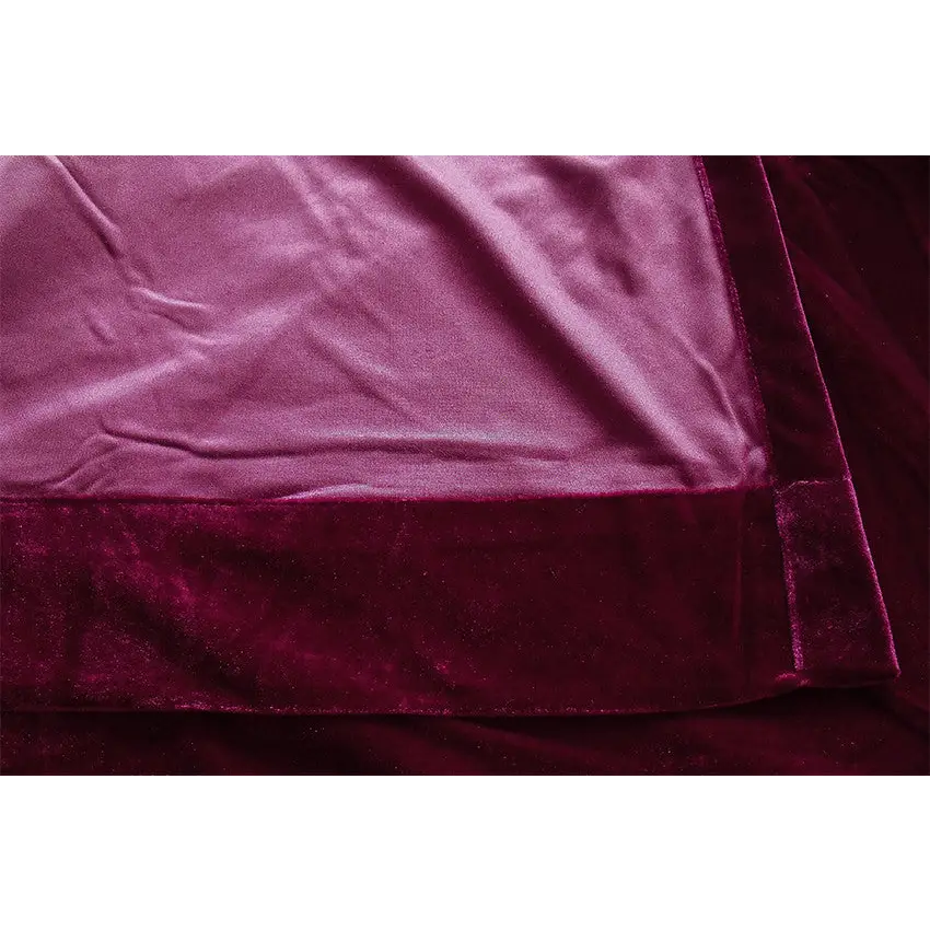 Large Velvet Curtains 610 x 230cm with 4m blockout + 30 Hooks New Burgundy - Home & Garden > Curtains > Curtains &
