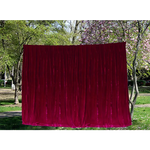 Large Velvet Curtains 610 x 230cm with 4m blockout + 30 Hooks New Burgundy - Home & Garden > Curtains > Curtains &