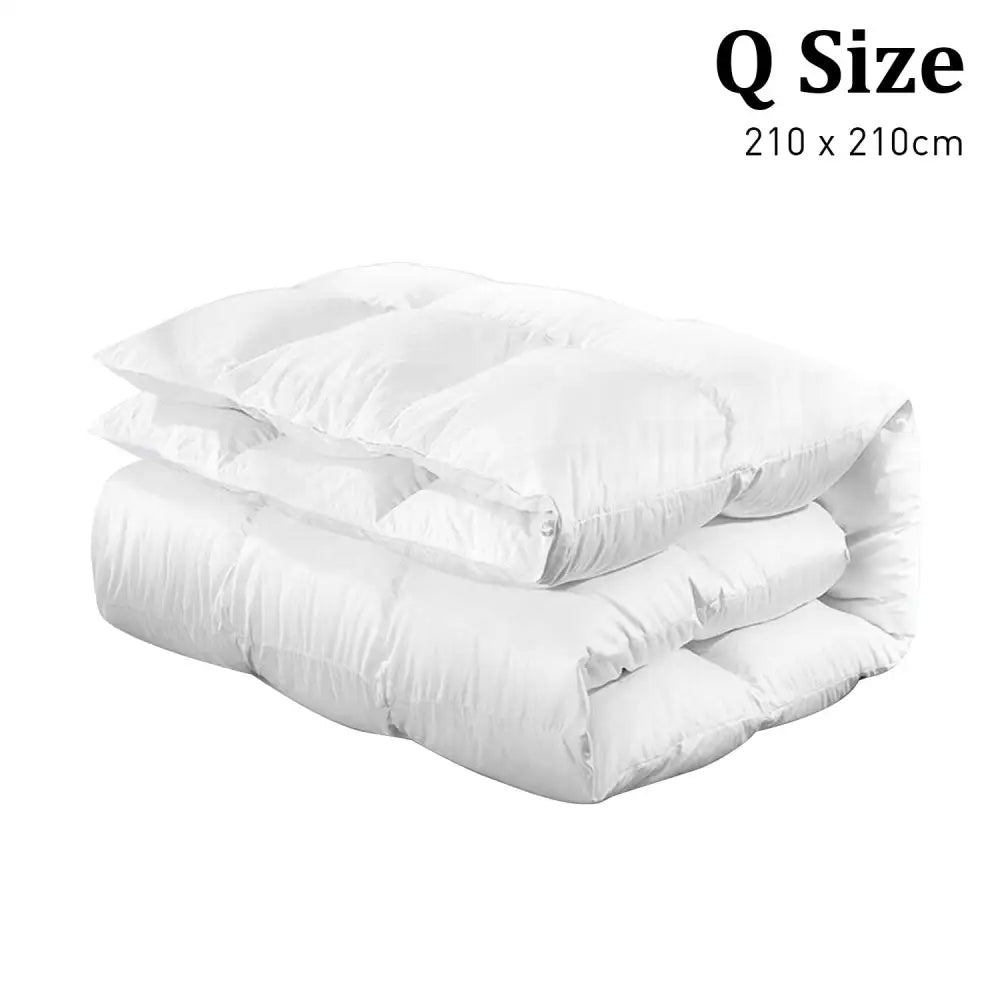 Laura Hill 500GSM Duck Down Feather Quilt Comforter Doona - Queen - Home & Garden > Bedding