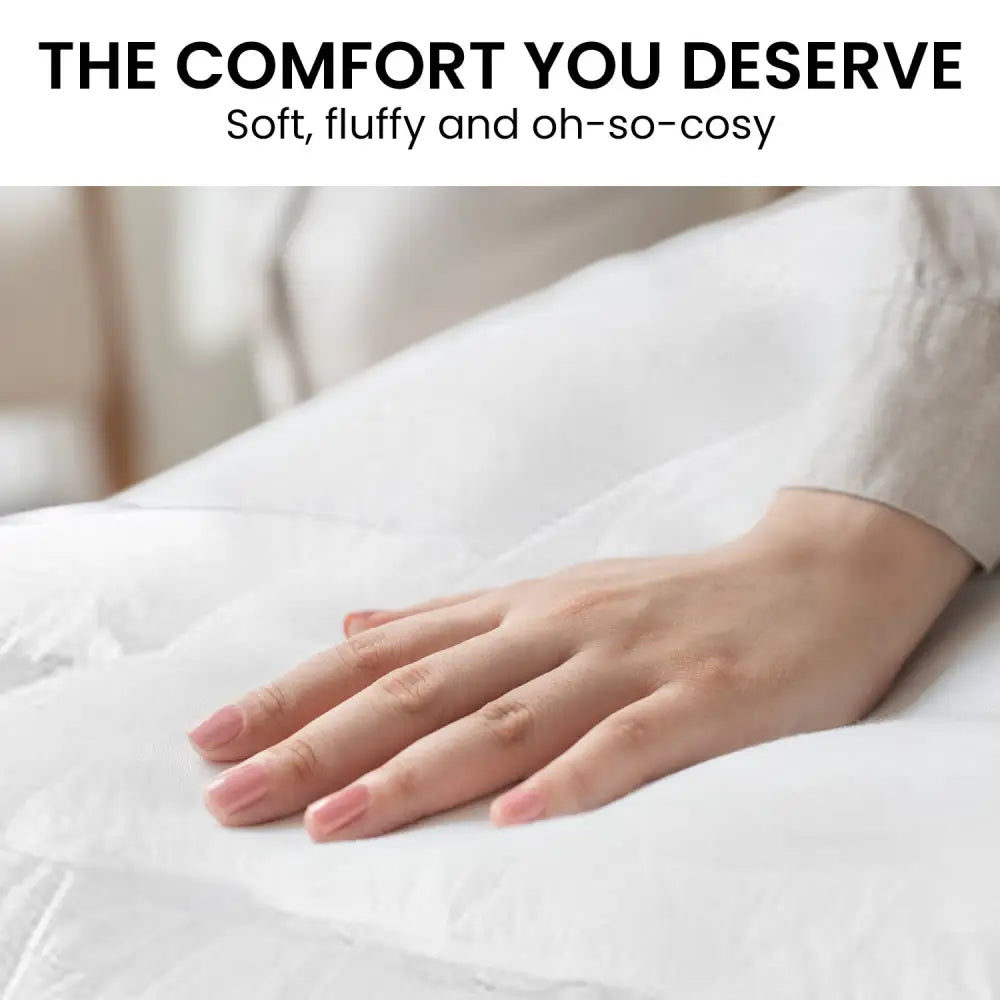 Laura Hill 500GSM Duck Down Feather Quilt Comforter Doona - Queen - Home & Garden > Bedding