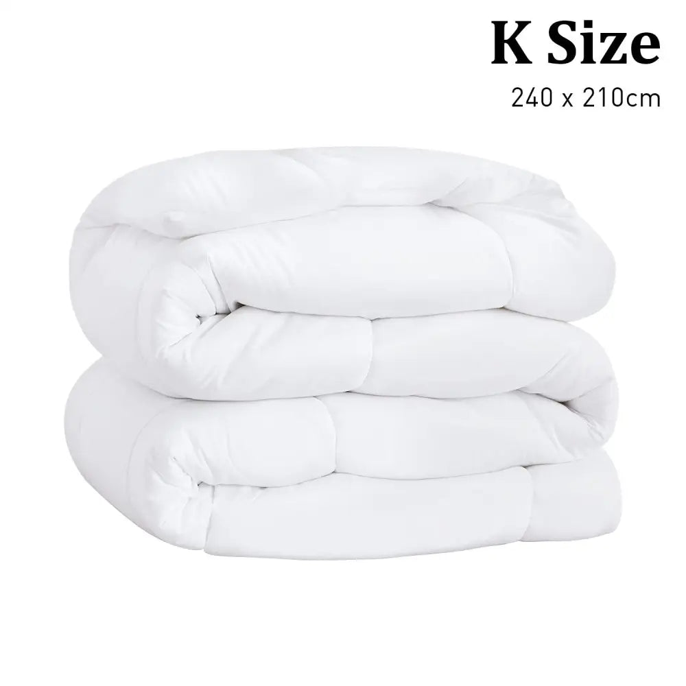 Laura Hill 500GSM Duck Down Feather Quilt Duvet Doona - King - Home & Garden > Bedding