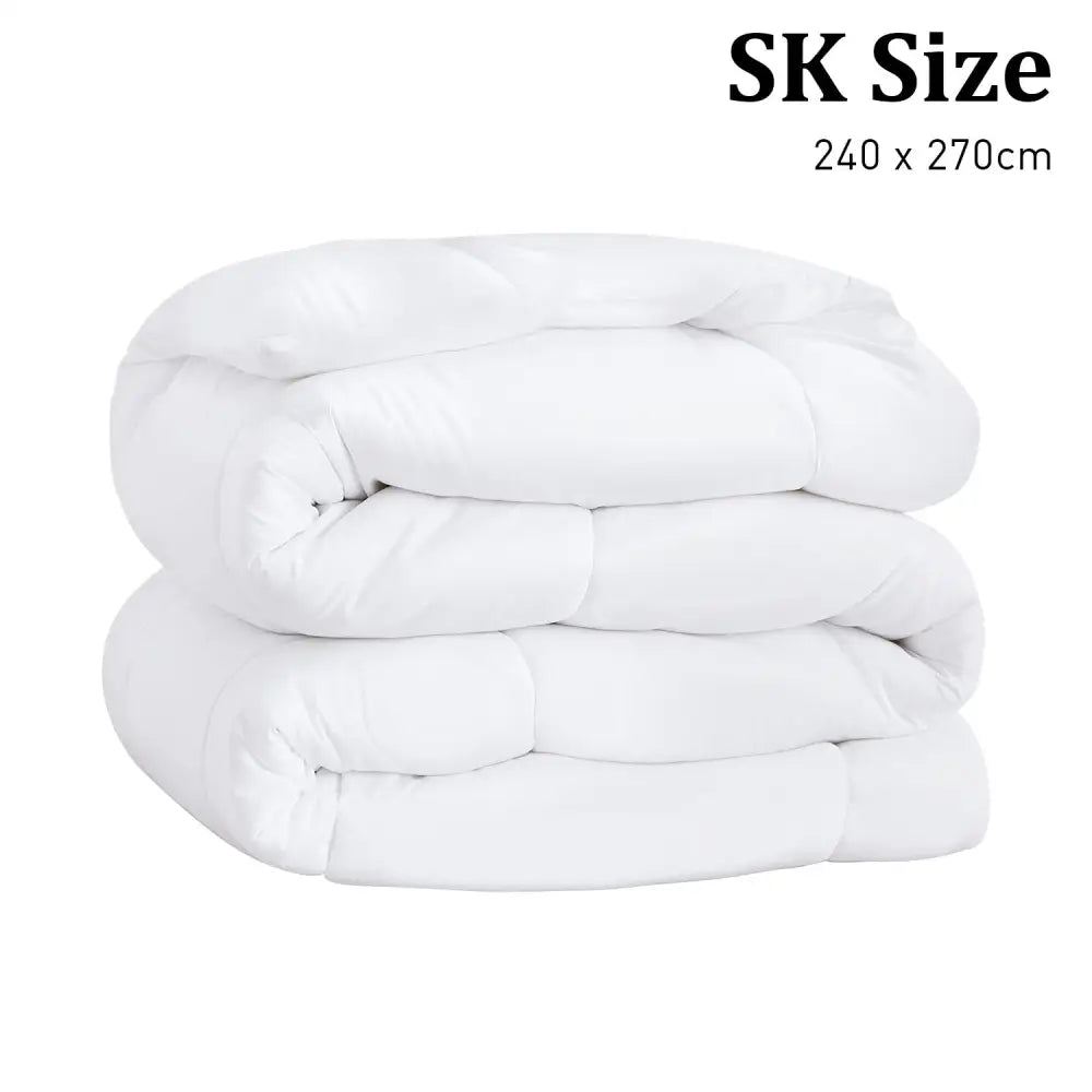 Laura Hill 500GSM Goose Down Feather Comforter Doona - Super King - Home & Garden > Bedding