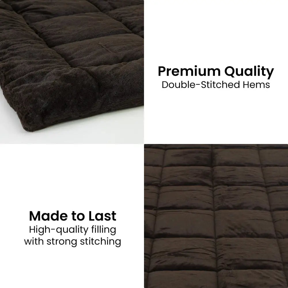 Laura Hill 600GSM Faux Mink Quilt Comforter Doona - King - Home & Garden > Bedding