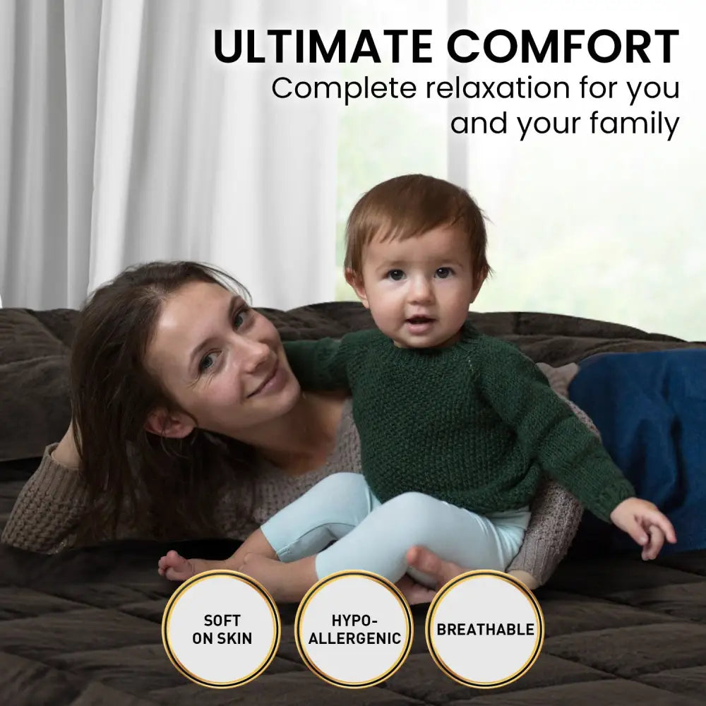 Laura Hill 600GSM Faux Mink Quilt Comforter Doona - King - Home & Garden > Bedding