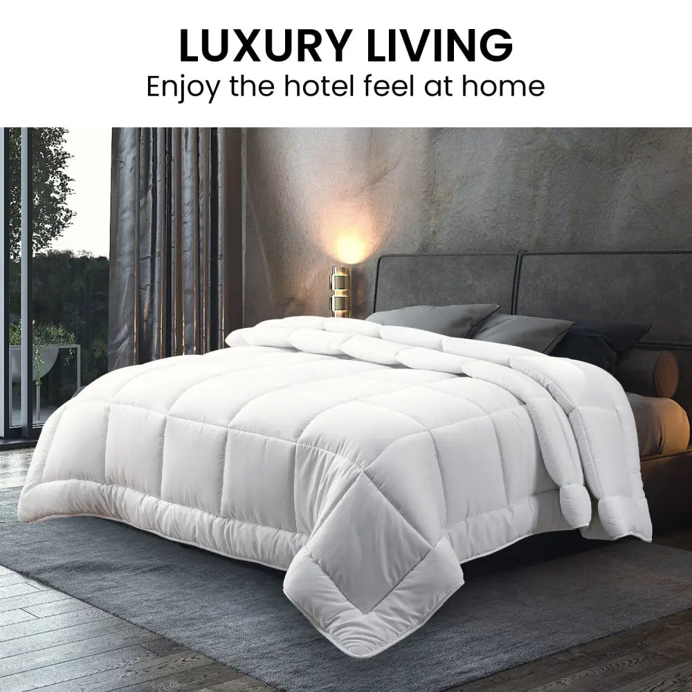 Laura Hill 700GSM Duck Down Feather Quilt Duvet Doona - Super King - Home & Garden > Bedding