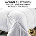 Laura Hill 700GSM Goose Down Feather Comforter Doona - Super King - Home & Garden > Bedding