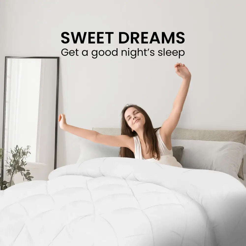 Laura Hill 800GSM Microfibre Bamboo Quilt Comforter Doona - Queen - Home & Garden > Bedding