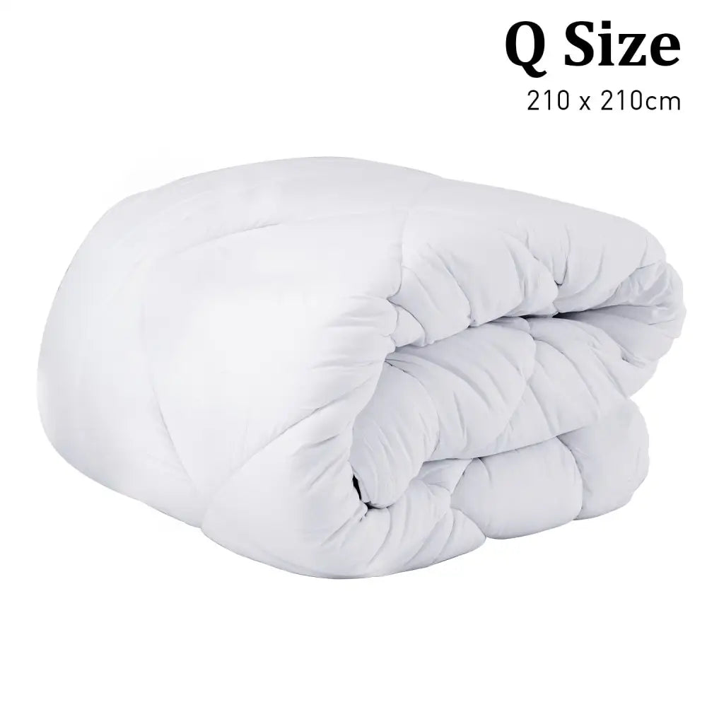 Laura Hill 800GSM Microfibre Bamboo Quilt Comforter Doona - Queen - Home & Garden > Bedding