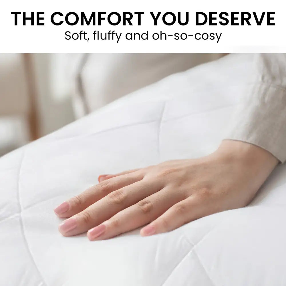 Laura Hill 800GSM Microfibre Bamboo Quilt Comforter Doona - Queen - Home & Garden > Bedding