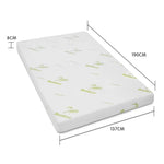 Laura Hill Cool Gel Memory Foam Mattress Topper Bamboo Fabric Cover Double - Home & Garden > Bedding