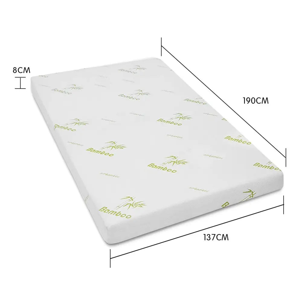 Laura Hill Cool Gel Memory Foam Mattress Topper Bamboo Fabric Cover Double - Home & Garden > Bedding