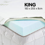 Laura Hill Cool Gel Memory Foam Mattress Topper - King - Home & Garden > Bedding