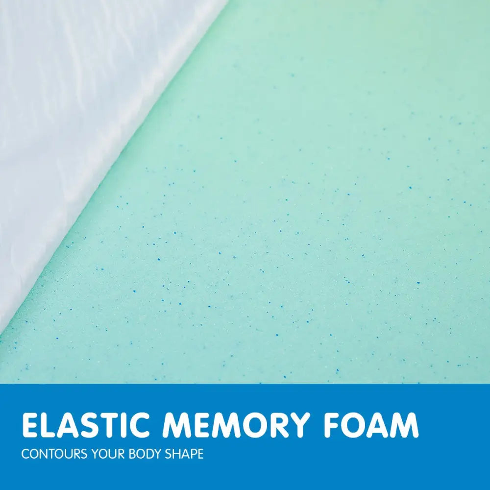 Laura Hill Cool Gel Memory Foam Mattress Topper - King - Home & Garden > Bedding