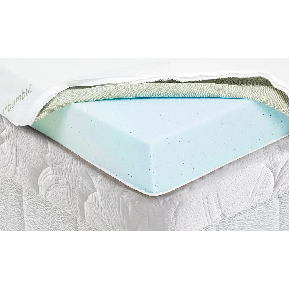 Laura Hill Cool Gel Memory Foam Mattress Topper - King Single - Home & Garden > Bedding