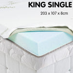 Laura Hill Cool Gel Memory Foam Mattress Topper - King Single - Home & Garden > Bedding