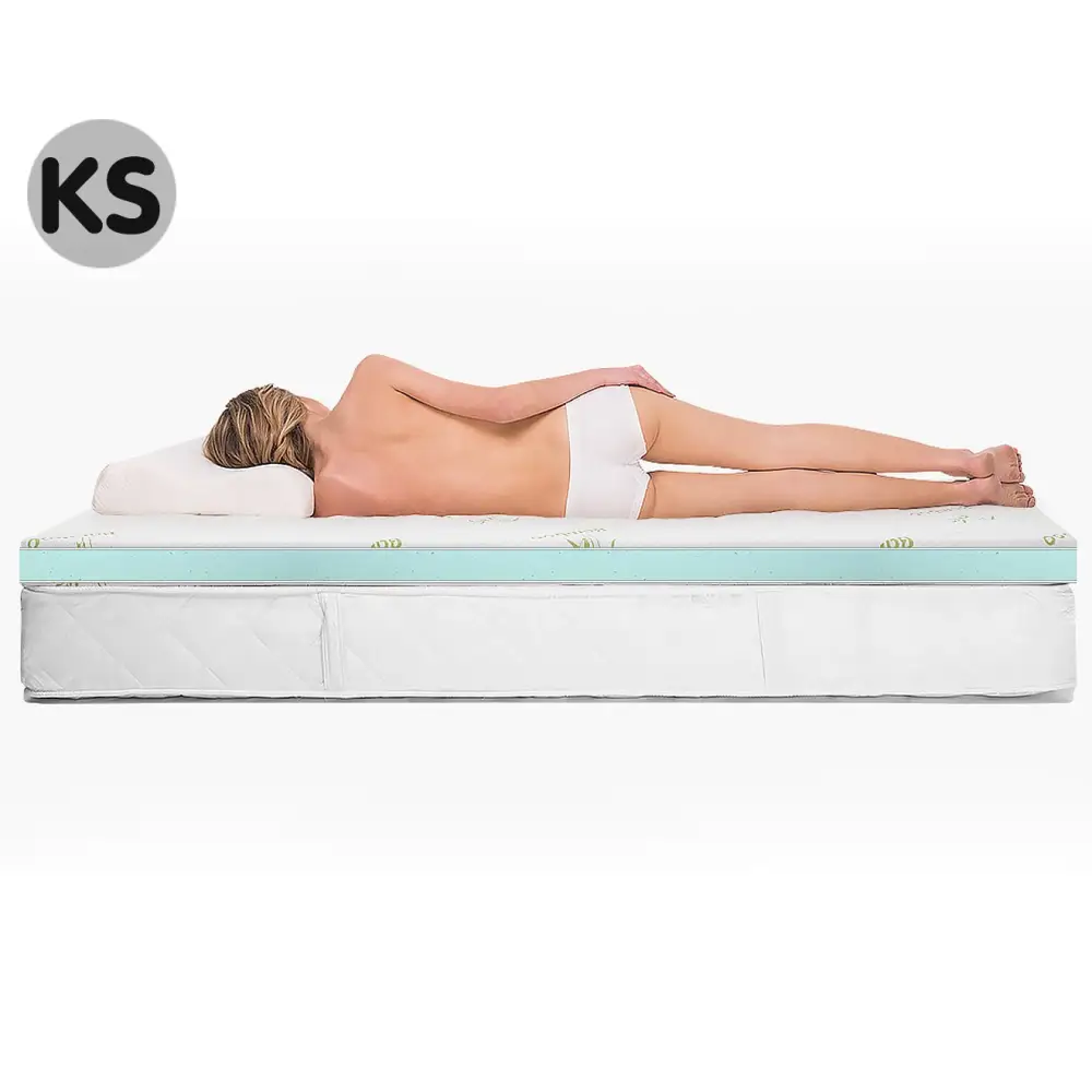 Laura Hill Cool Gel Memory Foam Mattress Topper - King Single - Home & Garden > Bedding
