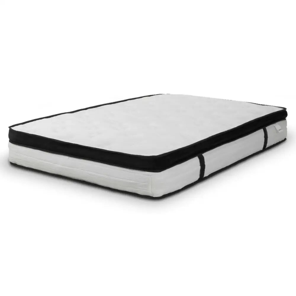 Laura Hill Double Mattress Bed Size Euro Top 5 Zone Spring Foam 32cm Bedding Pocket - Home & Garden > Bedding