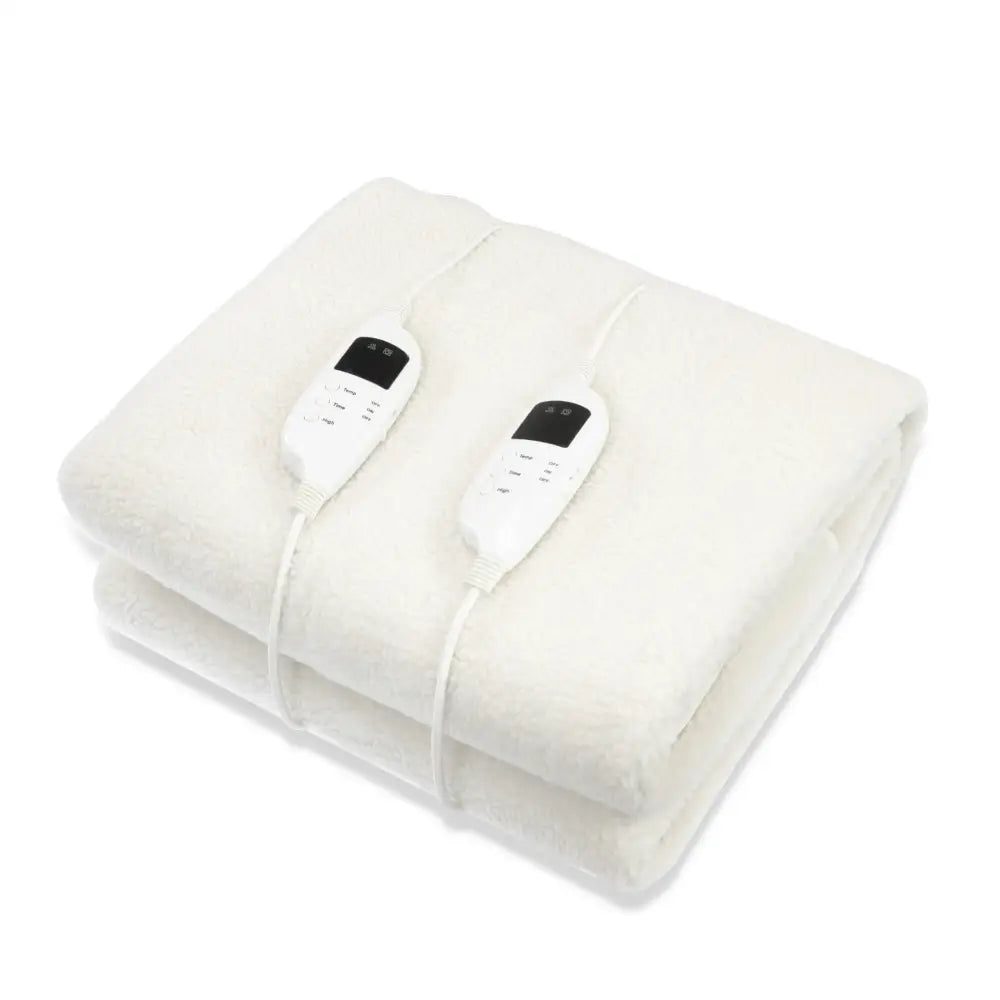 Laura Hill Electric Blanket Heated Fitted King Size Bed Safety 9 Heat Levels - Home & Garden > Bedding