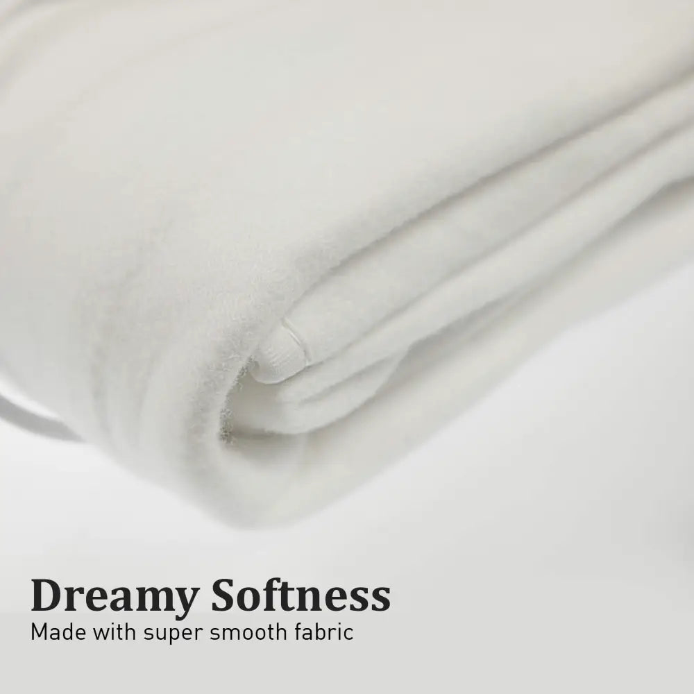 Laura Hill Electric Blanket Queen Size Fitted Underlay Winter Throw - White - Home & Garden > Bedding