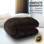 Laura Hill Faux Mink Comforter Quilt Doona Duvet 600GSM - Super King - Home & Garden > Bedding