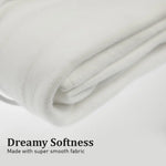 Laura Hill Heated Electric Blanket Double Size Fitted Polyester Underlay Winter Throw - White - Home & Garden > Bedding