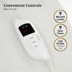 Laura Hill Heated Electric Blanket Fitted Fleece Underlay Throw Single - Home & Garden > Bedding