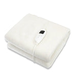 Laura Hill Heated Electric Blanket Fitted Fleece Underlay Throw Single - Home & Garden > Bedding