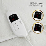 Laura Hill Heated Electric Blanket Fitted Fleece Underlay Throw Single - Home & Garden > Bedding