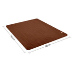 Laura Hill Heated Electric Blanket Throw Rug Coral Warm Fleece Brown - Home & Garden > Bedding