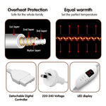 Laura Hill Heated Electric Blanket Throw Rug Coral Warm Fleece Brown - Home & Garden > Bedding