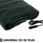 Laura Hill Heated Electric Car Blanket 150x110cm 12v - Black - Home & Garden > Bedding