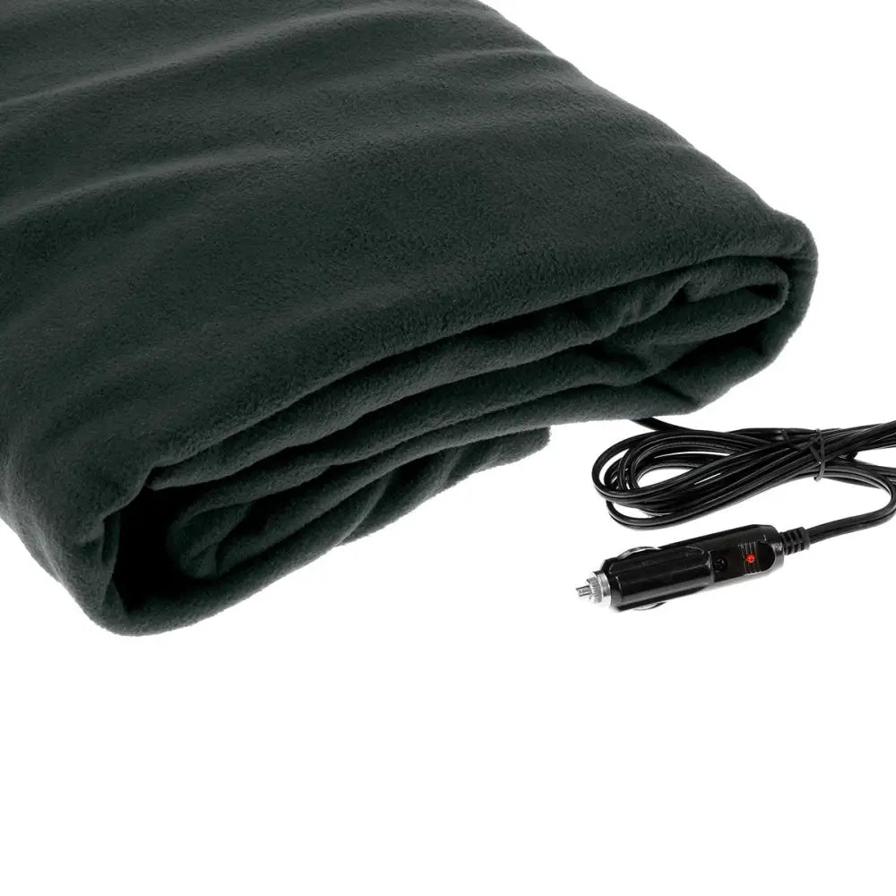 Laura Hill Heated Electric Car Blanket 150x110cm 12v - Black - Home & Garden > Bedding