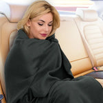 Laura Hill Heated Electric Car Blanket 150x110cm 12v - Black - Home & Garden > Bedding