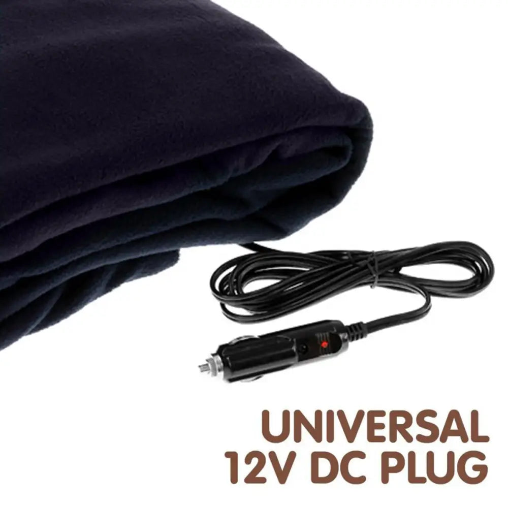 Laura Hill Heated Electric Car Blanket 150x110cm 12v - Blue - Home & Garden > Bedding