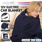 Laura Hill Heated Electric Car Blanket 150x110cm 12v - Blue - Home & Garden > Bedding