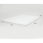 Laura Hill High Density Mattress Foam Topper 5cm - Double - Home & Garden > Bedding