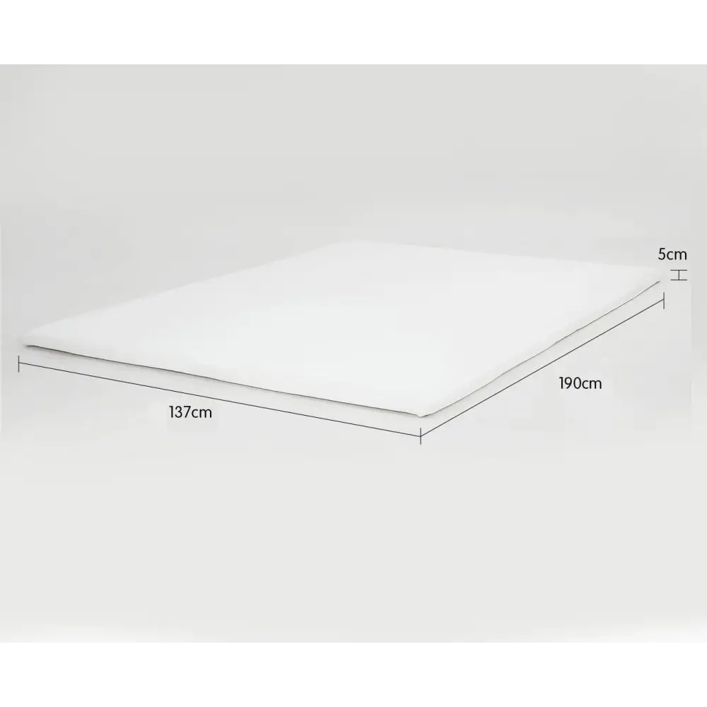 Laura Hill High Density Mattress Foam Topper 5cm - Double - Home & Garden > Bedding